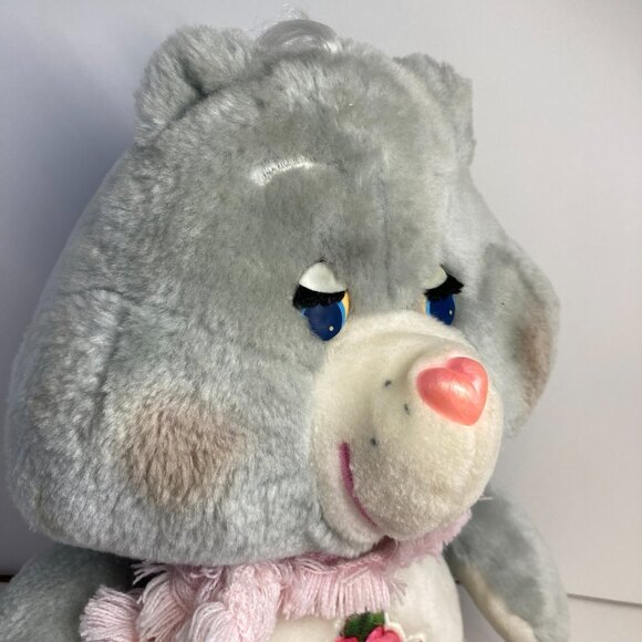 Vintage 1983 Kenner Care Bears Grams BEAR 15" Plush 80s Grandma Gran Gray - Picture 4 of 12